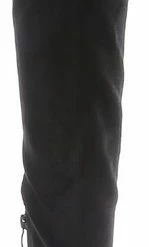 Weloveshoes SmileFavorites® Laarzen Met Hak - Suedine - Zwart - Maat 37