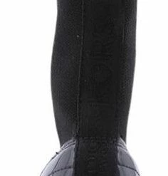 Michael Kors Skyler Tall Bootie Black/pale Gold - Half Hoge Sneaker - Zwarte Sneaker - Michael Kors Dames Schoenen - Verhoogde Sneaker -Dames Winkel 236x840 1