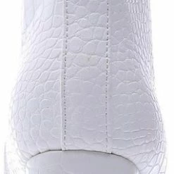 Weloveshoes SmileFavorites® Enkellaarsjes - Imitatieleer - Wit - Maat 38