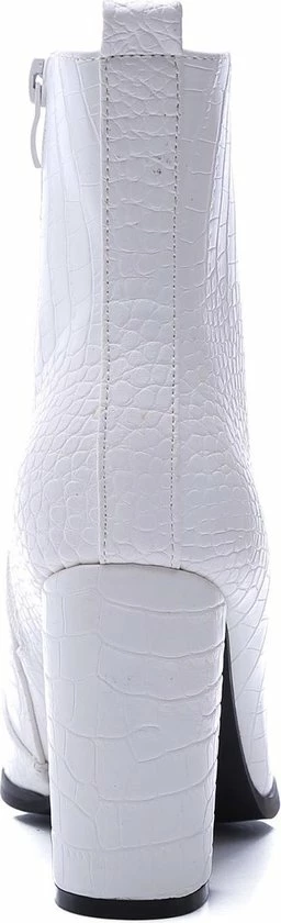 Weloveshoes SmileFavorites® Enkellaarsjes - Imitatieleer - Wit - Maat 38 3 Weloveshoes SmileFavorites® Enkellaarsjes - Imitatieleer - Wit - Maat 38