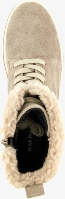 Hush Puppies Gevoerde Dames Veterboots - Beige - Maat 38 - Echt Leer 7 Hush Puppies Gevoerde Dames Veterboots - Beige - Maat 38 - Echt Leer - Afbeelding 5