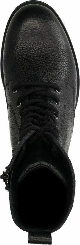 Manfield - Dames - Zwarte Leren Veterboots - Maat 40 11 Manfield - Dames - Zwarte Leren Veterboots - Maat 40 - Afbeelding 9