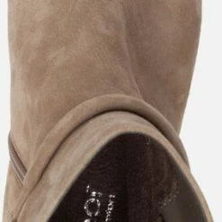 Gabor Enkellaarsjes Dames / Laarzen / Damesschoenen - Suède - 92.716.44 - Beige - Maat 39 -Dames Winkel 284x840