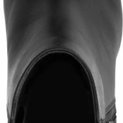 Manfield - Dames - Zwarte Leren Enkellaarsjes Met Hak - Maat 38 -Dames Winkel 298x840 2