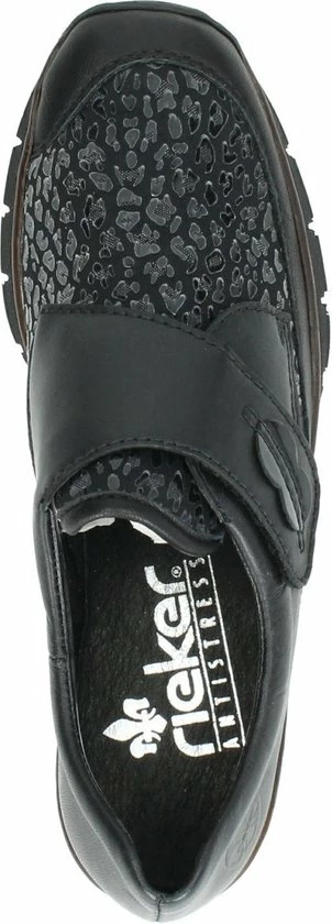 Rieker Instappers Zwart Synthetisch - Dames - Maat 39 8 Rieker Instappers Zwart Synthetisch - Dames - Maat 39 - Afbeelding 6