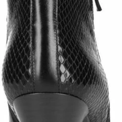 Manfield - Dames - Zwarte Leren Enkellaarsjes Met Hak - Maat 38 -Dames Winkel 315x840 2