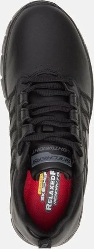 Skechers Work Relaxed Fit Sneakers Zwart Leer - Dames - Maat 38 5 Skechers Work Relaxed Fit Sneakers Zwart Leer - Dames - Maat 38 - Afbeelding 3