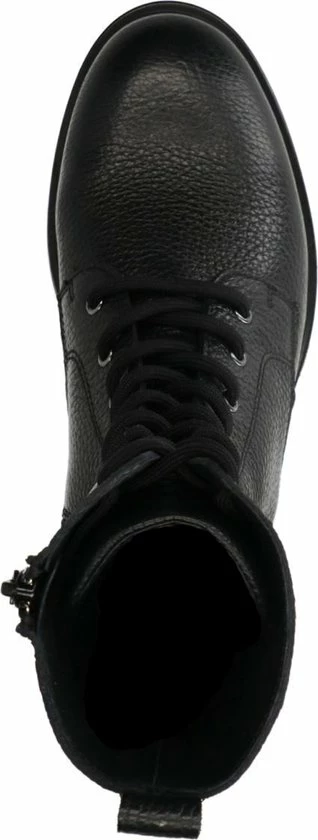 Manfield - Dames - Zwarte Leren Veterboots - Maat 40 8 Manfield - Dames - Zwarte Leren Veterboots - Maat 40 - Afbeelding 6