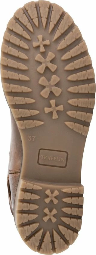 Travelin' Vadfoss Dames Enkellaarzen - Wol Gevoerde Boots - Cognac Leer - Maat 36 8 Travelin' Vadfoss Dames Enkellaarzen - Wol Gevoerde Boots - Cognac Leer - Maat 36 - Afbeelding 6