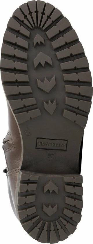 Travelin' Fitjar Leren Dames Laarzen - Wol Gevoerde Laars - Donkerbruin Leer - Maat 37 8 Travelin' Fitjar Leren Dames Laarzen - Wol Gevoerde Laars - Donkerbruin Leer - Maat 37 - Afbeelding 6