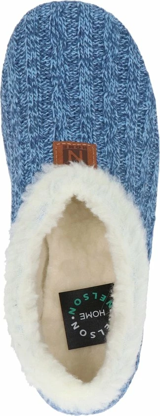 Nelson Home Dames Pantoffel - Blauw - Maat 42 8 Nelson Home Dames Pantoffel - Blauw - Maat 42 - Afbeelding 6