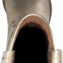 Sacha - Dames - Goudkleurige Leren Cowboy Laarzen - Maat 40 -Dames Winkel 326x840