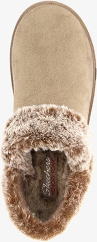 Skechers Cozy Campfire Gevoerde Dames Pantoffels - Beige - Maat 39 - Extra Comfort - Memory Foam 7 Skechers Cozy Campfire Gevoerde Dames Pantoffels - Beige - Maat 39 - Extra Comfort - Memory Foam - Afbeelding 5
