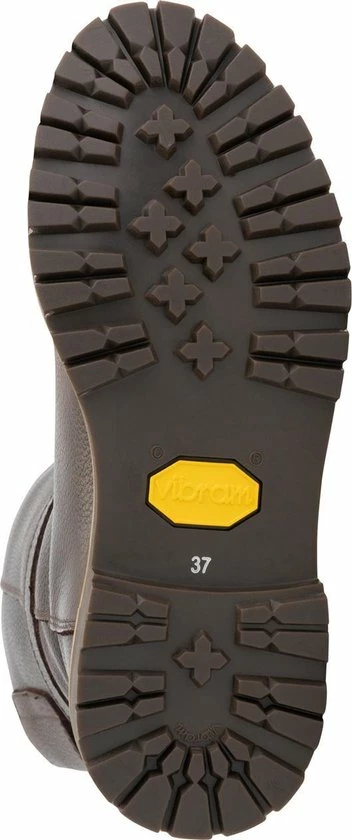 Travelin' Yukon Dames Outdoorlaarzen - Vibram Zool - Waterdicht - Wol Gevoerd - Donkerbruin Leer - Maat 39 6 Travelin' Yukon Dames Outdoorlaarzen - Vibram Zool - Waterdicht - Wol Gevoerd - Donkerbruin Leer - Maat 39 - Afbeelding 4