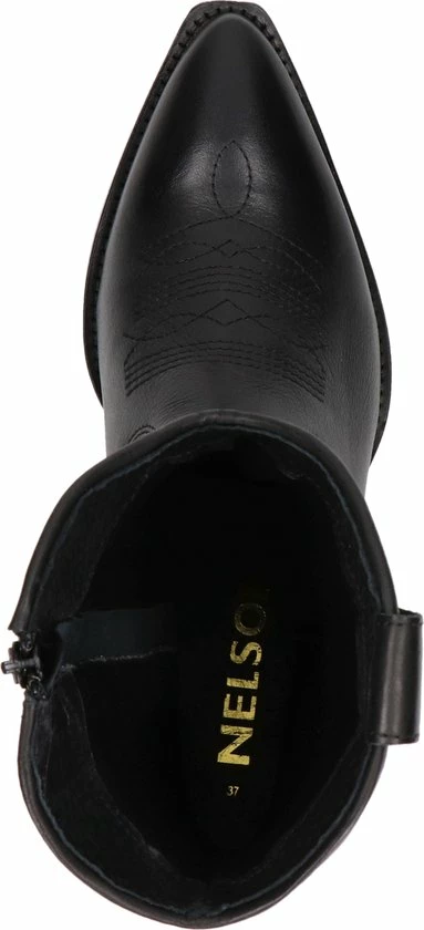 Nelson Dames Cowboylaars - Zwart - Maat 40 7 Nelson Dames Cowboylaars - Zwart - Maat 40 - Afbeelding 5