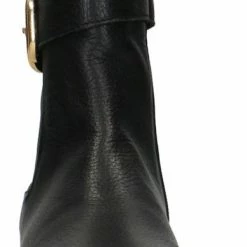 Manfield - Dames - Zwart Leren Boots Met Goudkleurige Gesp - Maat 38 12 Manfield - Dames - Zwart Leren Boots Met Goudkleurige Gesp - Maat 38 -Dames Winkel 388x840