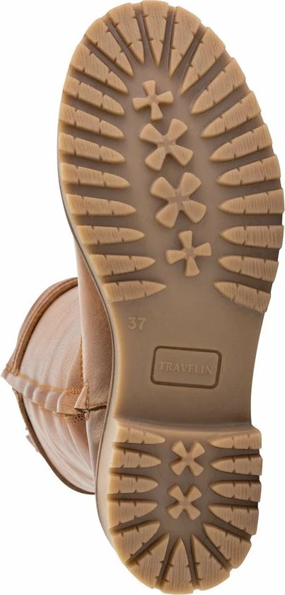 Travelin' Stavanger Leren Dames Laarzen - Wol Gevoerde Laars - Cognac Leer - Maat 36 8 Travelin' Stavanger Leren Dames Laarzen - Wol Gevoerde Laars - Cognac Leer - Maat 36 - Afbeelding 6