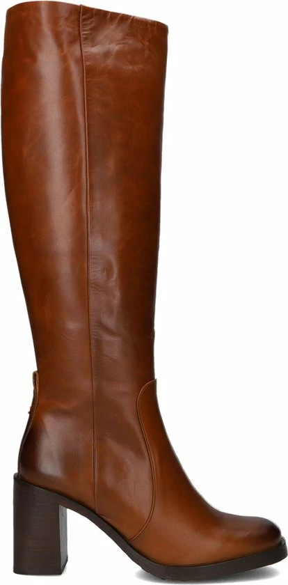 Fred De La Bretoniere 193010124 Hoge Laarzen - Dames - Cognac - Maat 38 6 Fred De La Bretoniere 193010124 Hoge Laarzen - Dames - Cognac - Maat 38 - Afbeelding 4