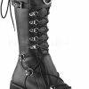 Demonia KERA-200 (EU 41,5 = US 11) 4 1/2Platform Lace-Up Knee High Boots W/ Shield, Back Zip -Dames Winkel 421x840 1