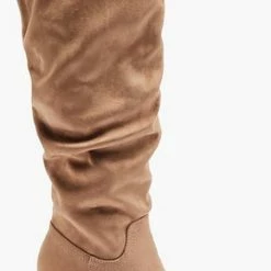 Graceland Zandkleurige Lange Laars Hoge Hak - Maat 38 -Dames Winkel 452x840 2