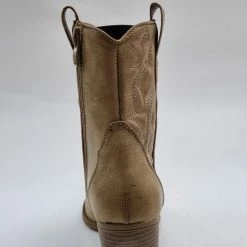 Pretty Shoes Breda Enkellaars - Dames - Khaki - Maat 38 - Kunstleer -Dames Winkel 509x840