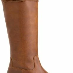 Travelin' Stavanger Leren Dames Laarzen - Wol Gevoerde Laars - Cognac Leer - Maat 36