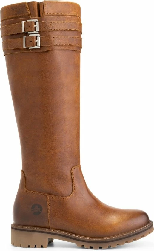 Travelin' Stavanger Leren Dames Laarzen - Wol Gevoerde Laars - Cognac Leer - Maat 36 3 Travelin' Stavanger Leren Dames Laarzen - Wol Gevoerde Laars - Cognac Leer - Maat 36