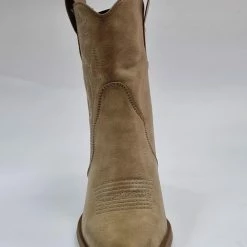 Pretty Shoes Breda Enkellaars - Dames - Khaki - Maat 38 - Kunstleer -Dames Winkel 516x840