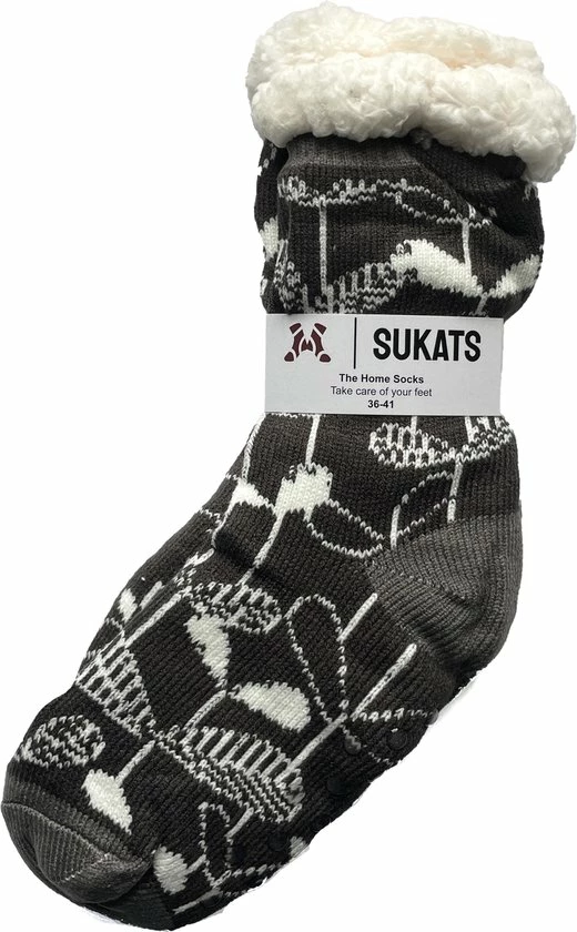 Sukats® Huissokken - Homesocks - Maat 36-41 - Anti-Slip - Fluffy - Dames Huissokken - Herfstsokken - Variant 4 6 Sukats® Huissokken - Homesocks - Maat 36-41 - Anti-Slip - Fluffy - Dames Huissokken - Herfstsokken - Variant 4 - Afbeelding 4