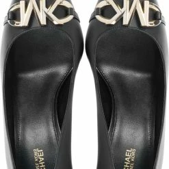Michael Kors Pumps / Stiletto Dames / Damesschoenen - Leer - Blokhak Hoogte 9 Cm - Izzy Flex Pump - Zwart - Maat 40 -Dames Winkel 528x840