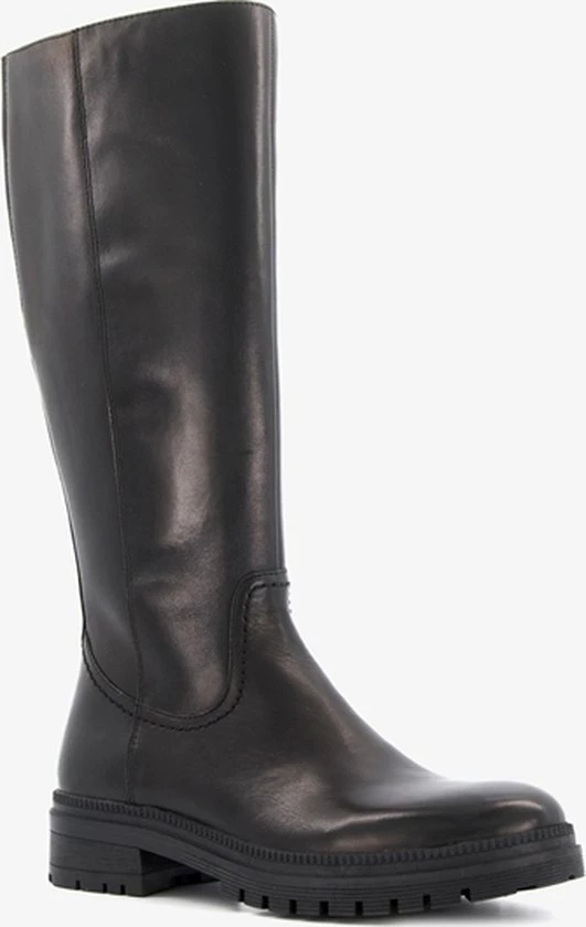 Hush Puppies Hoge Leren Dames Laarzen - Zwart - Maat 37 - Echt Leer 3 Hush Puppies Hoge Leren Dames Laarzen - Zwart - Maat 37 - Echt Leer