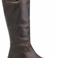 Travelin Daneborg - Leren Dameslaars - Wol Gevoerd - Donkerbruin Leer - Maat 40