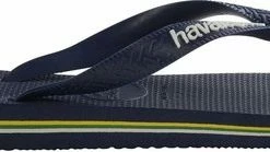 Havaianas Brasil Logo Unisex Slippers - Navy Blue - Maat 39/40 -Dames Winkel 550x139 1