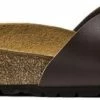 Birkenstock Madrid Dames Slippers Dark Brown Regular-fit | Bruin | Imitatieleer | Maat 40 -Dames Winkel 550x141