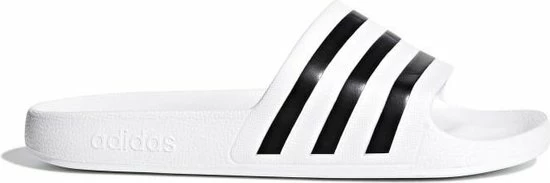 Adidas Slippers Adilette - UK 10 (maat 44,5) - Wit/zwart 3 Adidas Slippers Adilette - UK 10 (maat 44,5) - Wit/zwart