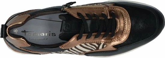 Tamaris Sneakers Zwart Leer 102406 - Dames - Maat 39 11 Tamaris Sneakers Zwart Leer 102406 - Dames - Maat 39 - Afbeelding 9