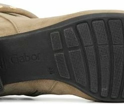 Gabor Enkellaarsjes Dames / Laarzen / Damesschoenen - Suède - 92.716.44 - Beige - Maat 39 -Dames Winkel 550x207