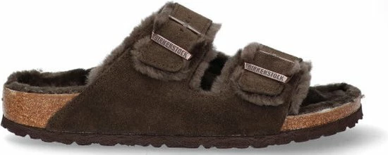 Birkenstock Arizona VL Lammfell Narrow Unisex Pantoffels - Mocha - Maat 43 11 Birkenstock Arizona VL Lammfell Narrow Unisex Pantoffels - Mocha - Maat 43 - Afbeelding 9