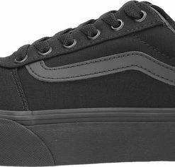 Vans Ward Platform Dames Sneakers - (Canvas) Black/Black - Maat 42 -Dames Winkel 550x236 6