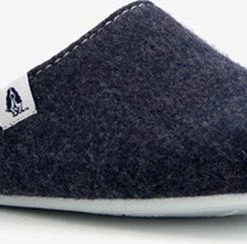 Hush Puppies Gevoerde Dames Pantoffels - Blauw - Maat 38 - Sloffen - Uitneembare Zool