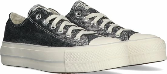 Converse Chuck Taylor All Star Lift Ox Lage Sneakers - Dames - Zwart - Maat 39 4 Converse Chuck Taylor All Star Lift Ox Lage Sneakers - Dames - Zwart - Maat 39 - Afbeelding 2