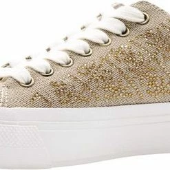 Guess JIANAA4 Dames Sneakers - Beige/Bruin - Maat 41 -Dames Winkel 550x247 16