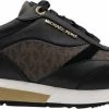 Michael Kors Allie Stride Dames Sneakers - Black/Brown - Maat 37