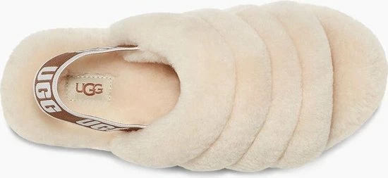 UGG Fluff Yeah Slide Dames Sloffen - Natural - Maat 40 13 UGG Fluff Yeah Slide Dames Sloffen - Natural - Maat 40 - Afbeelding 11