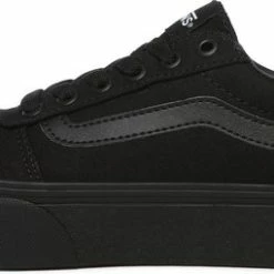 Vans Ward Platform Dames Sneakers - (Canvas) Black/Black - Maat 42 -Dames Winkel 550x255 6