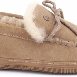 Warmbat Koala Dames Sloffen - Camel - Maat 37