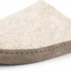 Travelin' Get-Home Dames Slip-On Sloffen - Wollen Pantoffels - Suede Zool - Zand Beige - Maat 41 -Dames Winkel 550x258 10
