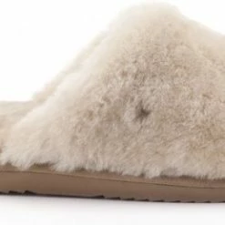 Warmbat Mungo Fur Dames Pantoffels - Stone - Maat 37 31 Warmbat Mungo Fur Dames Pantoffels - Stone - Maat 37 -Dames Winkel 550x258 5