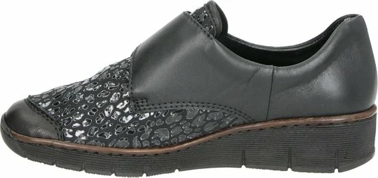 Rieker Instappers Zwart Synthetisch - Dames - Maat 39 6 Rieker Instappers Zwart Synthetisch - Dames - Maat 39 - Afbeelding 4