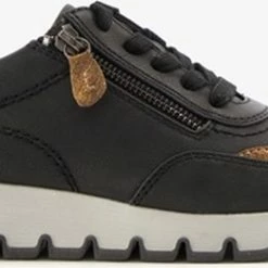 Jana Dames Sneakers - Zwart - Maat 38 - Uitneembare Zool -Dames Winkel 550x261 13